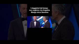 I viaggiatori del tempo non vogliono che Angelina mango vinca Sanremo geolier sanremo italy 2024 [upl. by Pacifica]