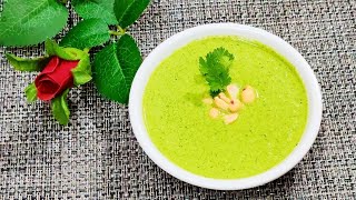 Instant peanuts green Chutney  sandwich chutney recipe l Vada Pav green chutney green chutney [upl. by Mena335]