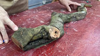 Talented Woodworking Carpenter  Use Oddly Curved Tree Branches To Create A Highlight For The Table [upl. by Naejarual973]