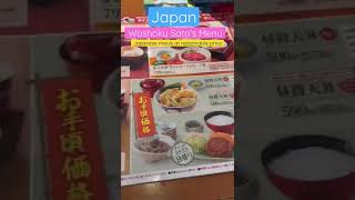 Japan Washoku Satos Menu Japanese meals at reasonable price [upl. by Elvie686]