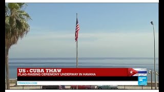 US  Cuba thaw Kerrys speech in Havana for flagraising ceremony [upl. by Aret]