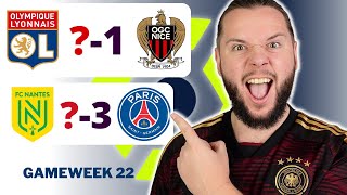 Ligue 1 Gameweek 22 Predictions amp Betting Tips [upl. by Khajeh808]