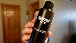 Drakkar Noir Body Spray Review and Overview [upl. by Slemmer633]