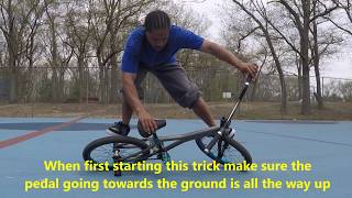 How to BMX Flatland  Easy Beginner tricks  Freddy BrownFlatland Freddy  April 2017  Brakeless [upl. by Barbara633]