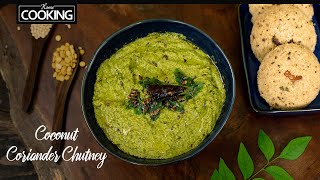 Delicious Coconut Coriander Chutney in Under 10 Minutes  South Indian Side Dish for Idli Dosa [upl. by Loleta289]