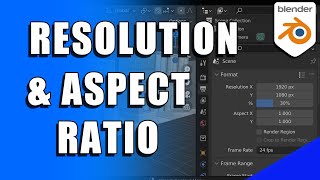 Blender Resolution amp Aspect Ratio Settings Tutorial Micro Tip [upl. by Mcgill]