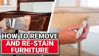 How To Remove And ReStain Furniture  Ace Hardware [upl. by Noeht]