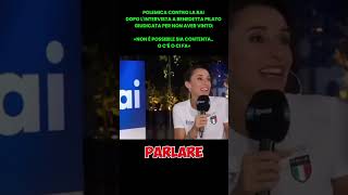 POLEMICA CONTRO LA RAI DOPO LINTERVISTA A BENEDETTA PILATO GIUDICATA PER NON AVER VINTO [upl. by Euqinomod]