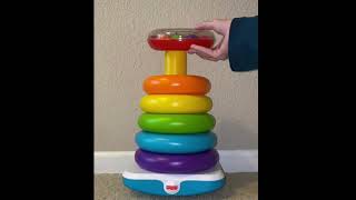 Best Color learning video Learn with stacking toy by fisher price [upl. by Ogilvie]