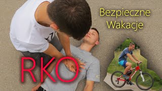 Bezpieczne wakacje  Pierwsza pomoc  RKO  Resuscytacja [upl. by Emsoc]