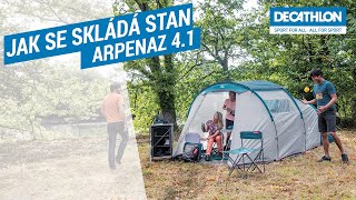 Jak se skládá stan ARPENAZ FAMILY 41 QUECHUA  Decathlon Česká republika [upl. by Kenji]