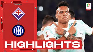 FiorentinaInter 12  Inter lift the trophy Goals amp Highlights  Coppa Italia Frecciarossa 202223 [upl. by Ahsiret785]