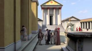 What did the the Roman Baths Temple Courtyard look like [upl. by Conall]