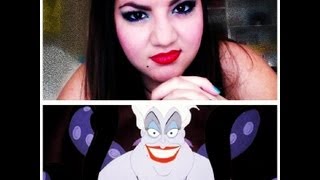 Disneys Ursula The Little Mermaid Makeup Tutorial [upl. by Nidya87]