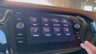 HOW TO CHANGE THE LANGUAGE IN A VOLKSWAGEN TCROSS 20182024 model [upl. by Jehial]