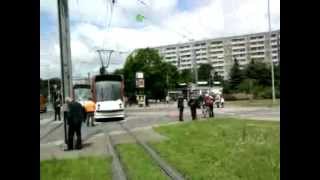 Straßenbahn Unfall 27Mai 2010 in Erfurtwmv [upl. by Eseerehs959]