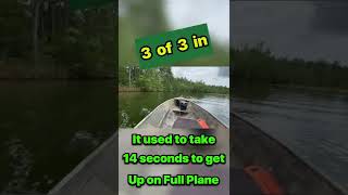 DIY Outboard Hydrofoil Boat Plane Off Times [upl. by Eelam]