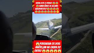 Dois aviões pousando juntos na mesma pista caminhao caminhoneiro avião aviação [upl. by Leach]