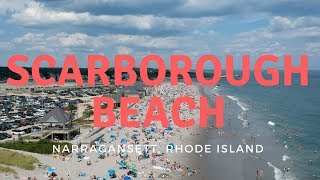 Scarborough Beach  Narragansett Rhode Island Aerial [upl. by Oloapnaig]