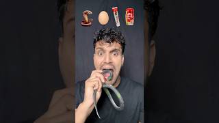 Snakeeggtoothpastedabar chyawanprash asmr eatingchallenge bikueating food cartoon Bikram [upl. by Gninnahc]