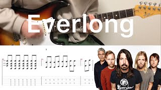 Foo Fighters  Everlong guitar cover with tabs amp chords [upl. by Lj]