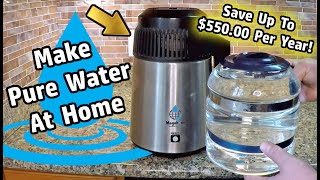 Complete Guide To At Home Water Distillation Using A Countertop Water Distiller Pure H2O [upl. by Nauqet]