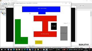 College of Applied Science Adoor CASA 2D drawing using OpenGL GLUT [upl. by Ainattirb108]