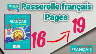 passerelle francais page 16  17  18  19 [upl. by Allehcram]