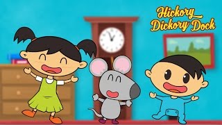 Hickory Dickory Dock  Extended Song with Lyrics  Nursery Rhymes for Kids by Luke amp Mary [upl. by Oigolue]