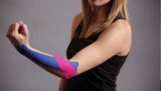 Kinesio Tape Kinesiologie Tape bei Schmerzen im Ellenbogen Tennisarm Epicondylitis lateralis [upl. by Bove]