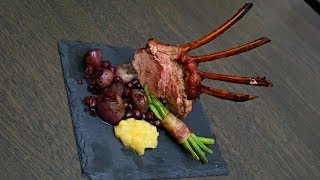 WILD BOAR CROWN RACK  recipe wild boar rack roast  Venison  How to make a frenched crown [upl. by Adniralc929]