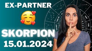 SKORPION ♏️🔴 DEIN EX WIRD SICH MELDEN 😨 Horoskop  15Januar 2024 skorpion tarot [upl. by Erikson]