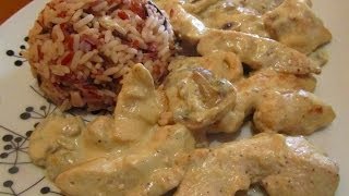 POLLO STROGONOFF RECETA FACIL  STROGONOFF CHICKEN [upl. by Jarvey]