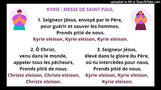 KYRIE  MESSE DE SAINT PAUL  TUTO SOPRANE [upl. by Alyce]