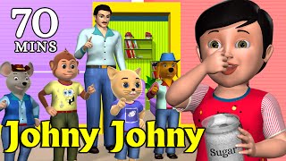 Johny Johny Yes Papa Nursery Rhyme  Kids Songs  3D Animation English Rhymes For Children [upl. by Sitruk]