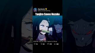 「 Tanjiro Saves Nezuko 😢💪 」 Demon Slayer DemonSlayer Tanjiro Nezuko anime [upl. by Yralih536]