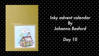 INKY ADVENT CALENDAR by Johanna Basford  day 10  prismacolor pencils [upl. by Toscano]