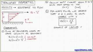 Introduction to Viscosity  Lecture 12  Chemical Engineering Fluid Mechanics [upl. by Innattirb954]