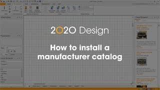 2020 Design Tip How to install a manufacturer catalog [upl. by Oinafipe32]