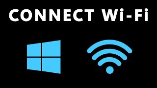 How to Connect to WIFI on Windows 10 [upl. by Drageruaeb]