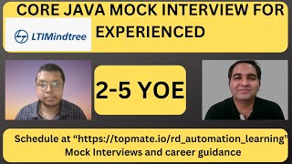 LTI MindTree Java Interview Questions  Core Java Interview Questions [upl. by Regnig111]