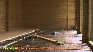 Adding insulation and floorboards to a garden summerhouse [upl. by Rosanna]