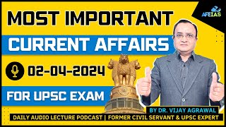 UPSC EXAM 2024 CURRENT AFFAIRS  DR VIJAY AGRAWAL  UPSC CIVIL SERVICES  AFE IAS PODCAST [upl. by Hnib265]