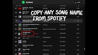 How to copy a song name from Spotify [upl. by Annaeg]