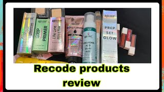 Recode products review  beginners professional makeup at affordable price [upl. by Akemit872]