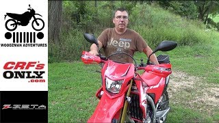 Honda CRF250L CRF300L ZETA Handguards Install Dual Sport [upl. by Anaoy]