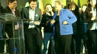 Michelle Bachelet baila con los Jóvenes al ritmo de los Quinta Show [upl. by Ber]