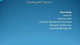 Creating WCF Service Step By Step [upl. by Akimal]