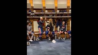 Shania Twain visiting Edmonton Oilers locker room after Game 4 win of Stanley Cup Final [upl. by Euqilegna]