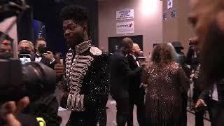 LIL NAS X Backstage at the 2022 GRAMMYs [upl. by Haldes]